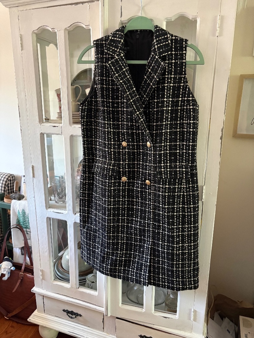 Talbots Double Breasted Sleeveless Dress
